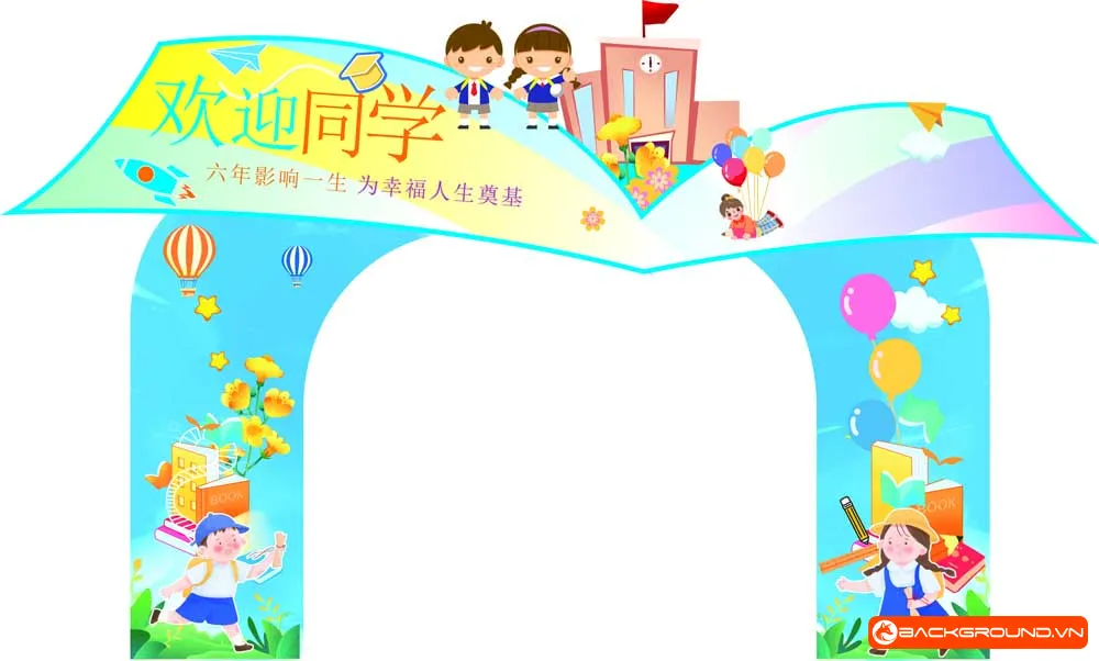 Cổng chào năm học mới - Tiểu Học (11)